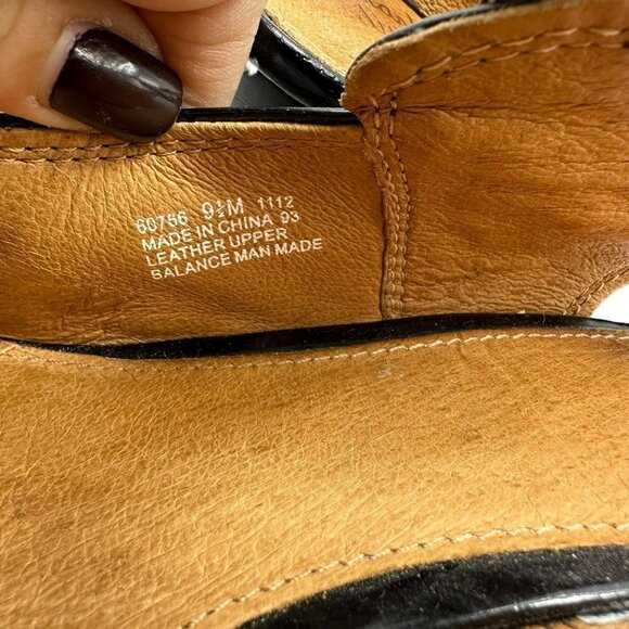 Clarks Artisan Black Patent Leather‎ Peep Toe Heels 9.5 - Picture 9 of 13